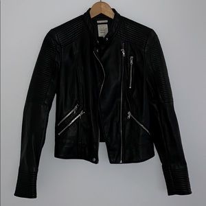 Zara faux leather jacket
